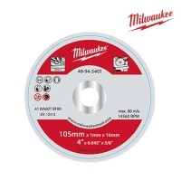 밀워키 절단석 105mm x 16mm 49-94-5401 스틸 스테인리스용 25개입