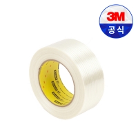 3M 필라멘트 테이프 897 35mm 투명 유리섬유 묶음 고정 포장 실링