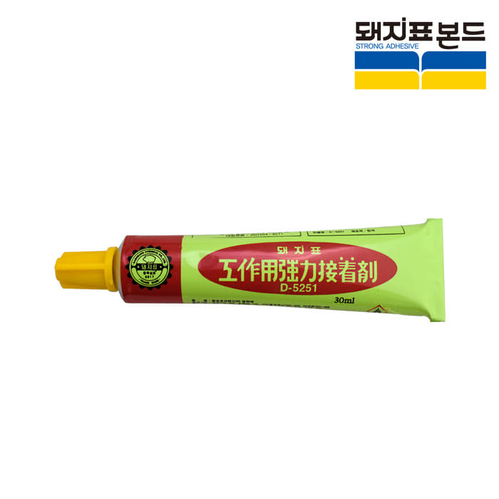 돼지표 본드 목공용 공작용 D-5251 튜브형 30ml  본드 다용도 접착제 PVC 고무 공예