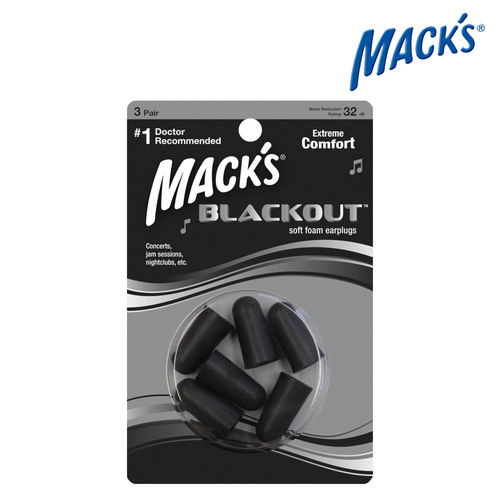 맥스 블랙아웃 귀마개/MACK’S Blackout Soft Foam Ear Plugs #983