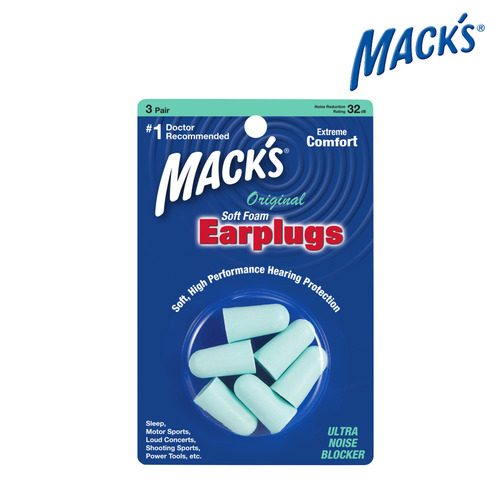 맥스 오리지날 귀마개/MACK’S Original Soft Foam Ear Plugs #903