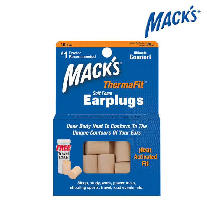 맥스 써마핏 귀마개/MACK’S ThermaFit™ Soft Foam Ear Plugs #9510-TC