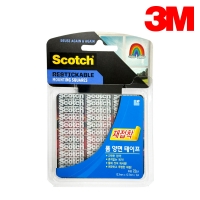 3M 스카치 재접착 폼 양면 테이프 R103 72ea 12.7mmX12.7mm