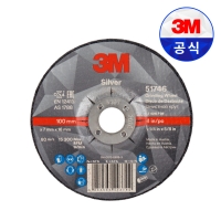 3M 실버 4인치 연마석 51746 그라인더날 연마 옵셋