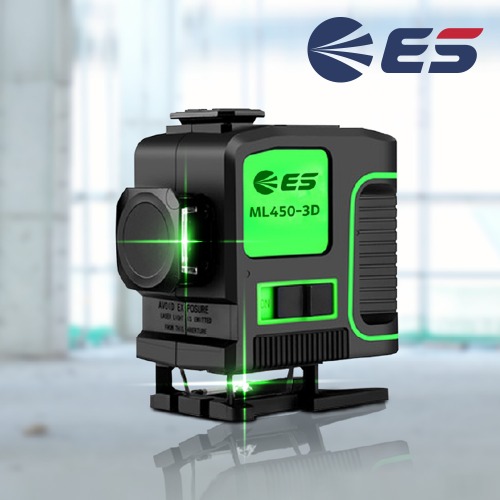 ES 3D 그린 레이저 레벨기 ML450-3D 수평기 수직 수평 라인 5가지모드