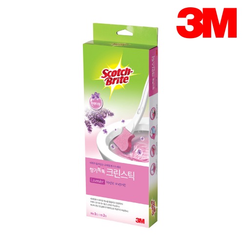3M 스카치브라이트 향기톡톡 크린스틱 라벤더향 1H2R 변기 욕실 청소 청소