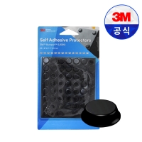 3M 범폰 SJ5012 검정 원형 블리스터팩 56개입