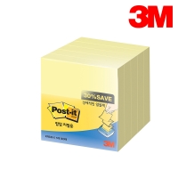 3M 포스트잇 노트 KR330-5 팝업 리필용 알뜰팩 노랑 500매 대용량 접착 점착 메모지