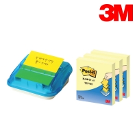 3M 포스트잇 노트 C-4214 팝업 디스펜서 리필 세트 접착 점착 메모지
