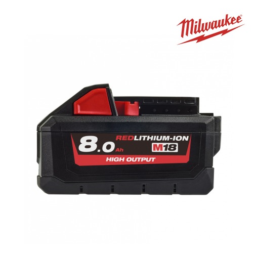 밀워키 18V 8.0Ah HIGH OUTPUT 리튬이온 배터리 M18 HB8 밧데리 전동 공구