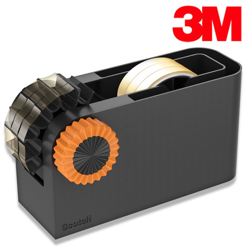 3M 스카치 3인치 테이프 디스펜서 커터기 블랙&오렌지