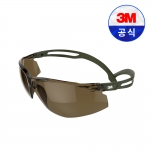 3M SF505SGAF 브라운 보안경 보호 안경 산업 안전 김서림 방지