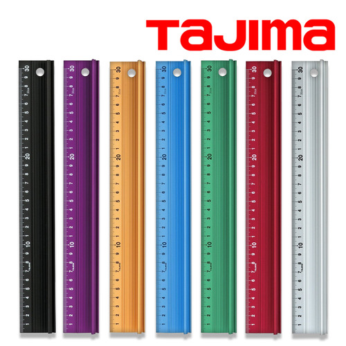 타지마 SL300 컷팅 가이드 30cm 안전자 커터 컷팅 가이드 직자 철자 눈금 제도용 사무