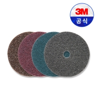 3M 스카치브라이트 SC 디스크 4인치 유홀 수세미 녹 페인트 이물질 제거