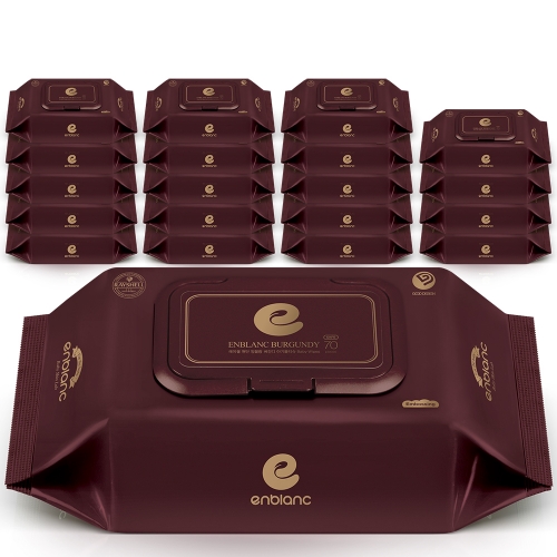 80평량 세이프 버건디 캡형 70매X20팩