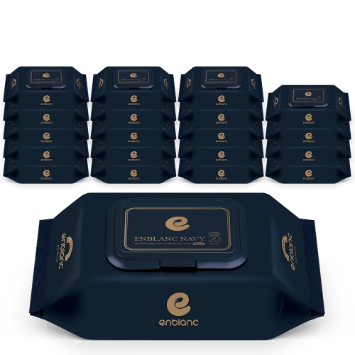 82평량 세이프 네이비 휴대캡형 20매X20팩