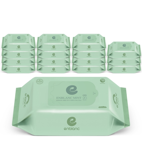 58평량 세이프 민트 휴대리필형 20매X16팩