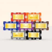 골드 데칼 사각칩