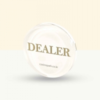 딜러버튼 화이트골드