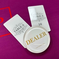 딜러버튼 화이트골드