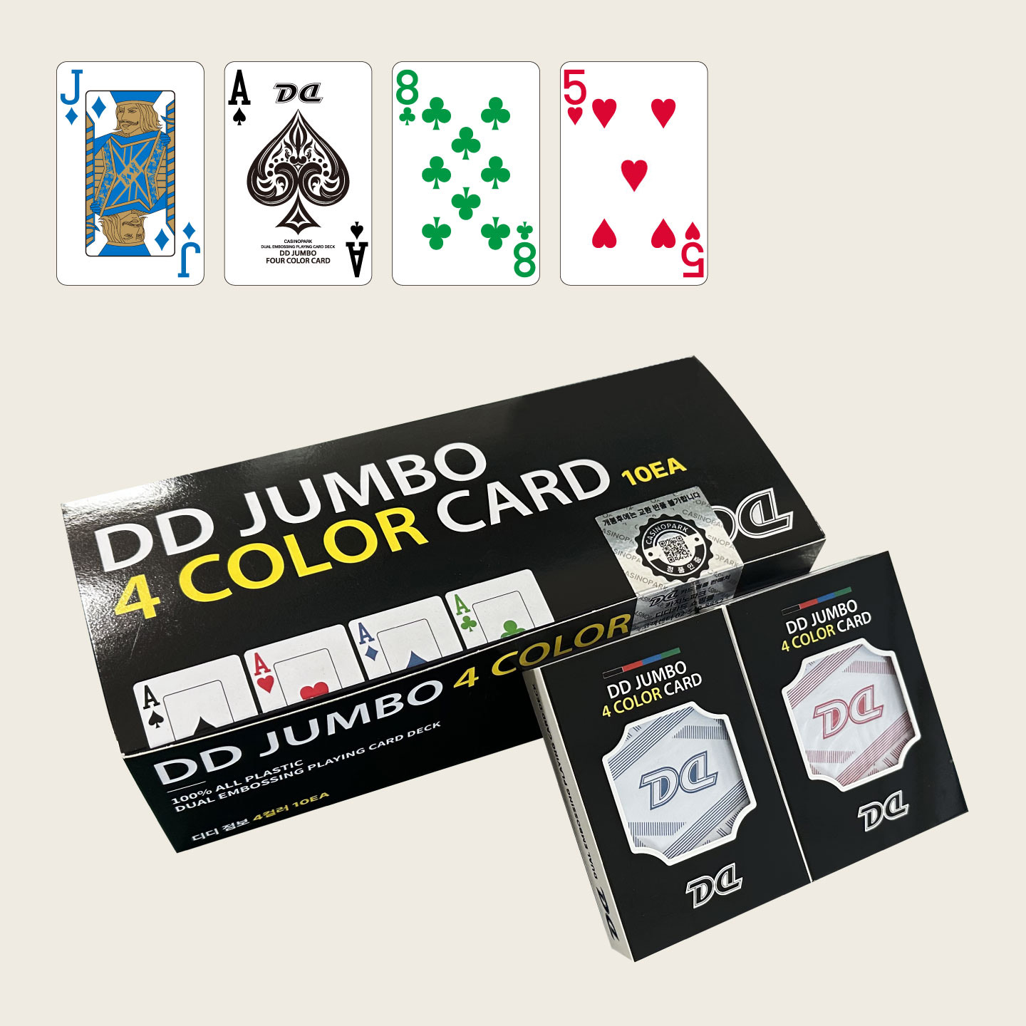 DD카드 점보 4컬러 10EA 1박스