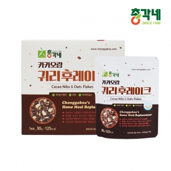 총각네 귀리 후레이크 시리얼 카카오맛 30g