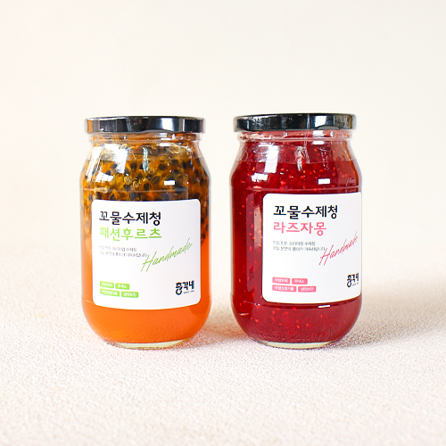 [총각네 only]고농축 과일 수제청 2입 세트/패션후르츠, 라즈 자몽 500ml