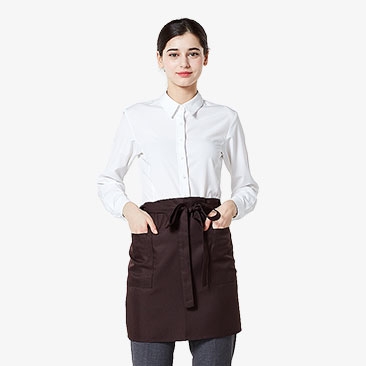 허리형 숏 엉덩이덮개 앞치마