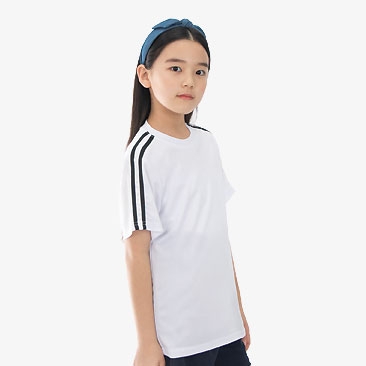 아동 기능성 어깨 세로2선 반팔