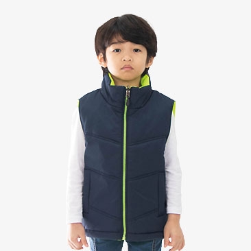 아동 양면솜패딩 조끼