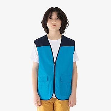 캠페인행사 T/C 배색 단체조끼