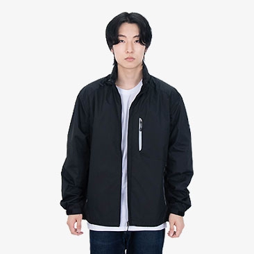 K 포켓배색 바람막이