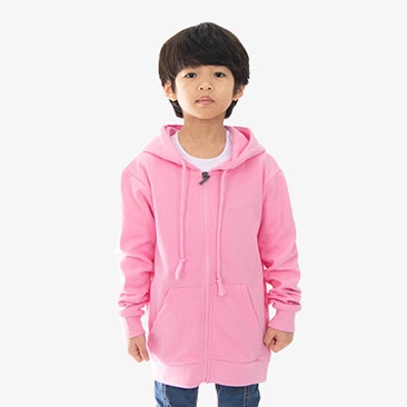 아동 베이직 특양면 후드집업