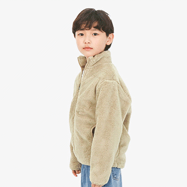 아동 보아 플리스 집업