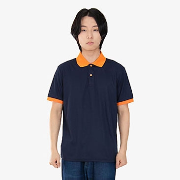 쿨론 애리배색 카라티 반팔