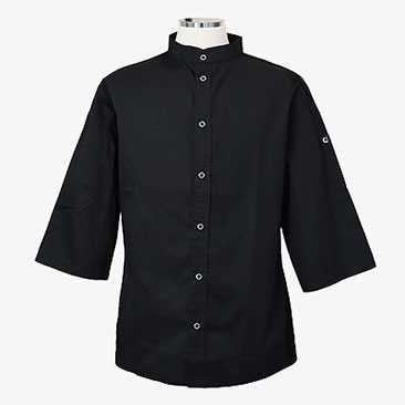 7부 스탠딩 카라 베이직 조리복