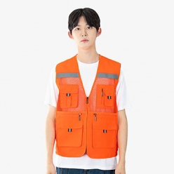 고급반사 왕망사 조끼