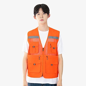 고급반사 왕망사 단체조끼