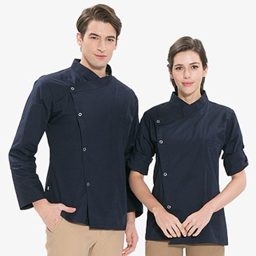 긴팔 크로스넥 조리복