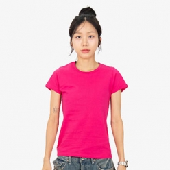 여성 24수 라운드 면티 반팔