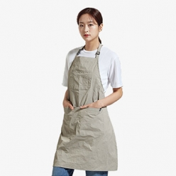 목걸이형 페더 에이프런 앞치마