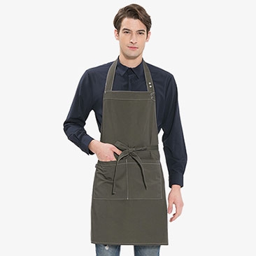 목걸이형 단색 앞치마