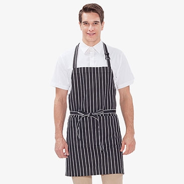 목걸이형 줄무늬 앞치마