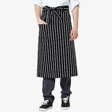 허리형 롱 줄무늬 앞치마