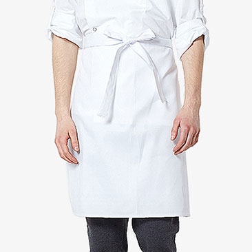 허리형 단색 앞치마(주머니없음)