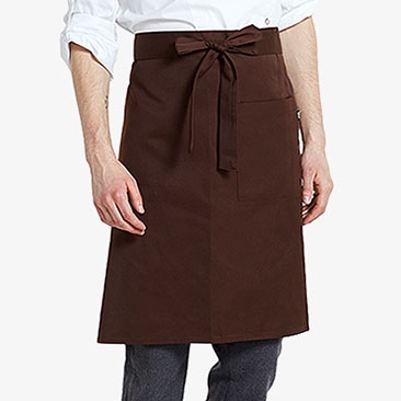 허리형 단색 앞치마