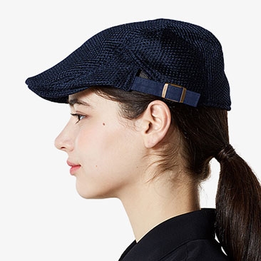 패브릭 조절끈 메쉬 헌팅캡