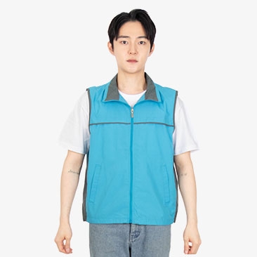 듀스포 배색B 조끼