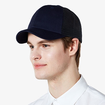 짧은 챙 반망사 야구모자