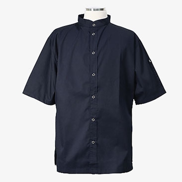 반팔 스탠딩 카라 베이직 조리복